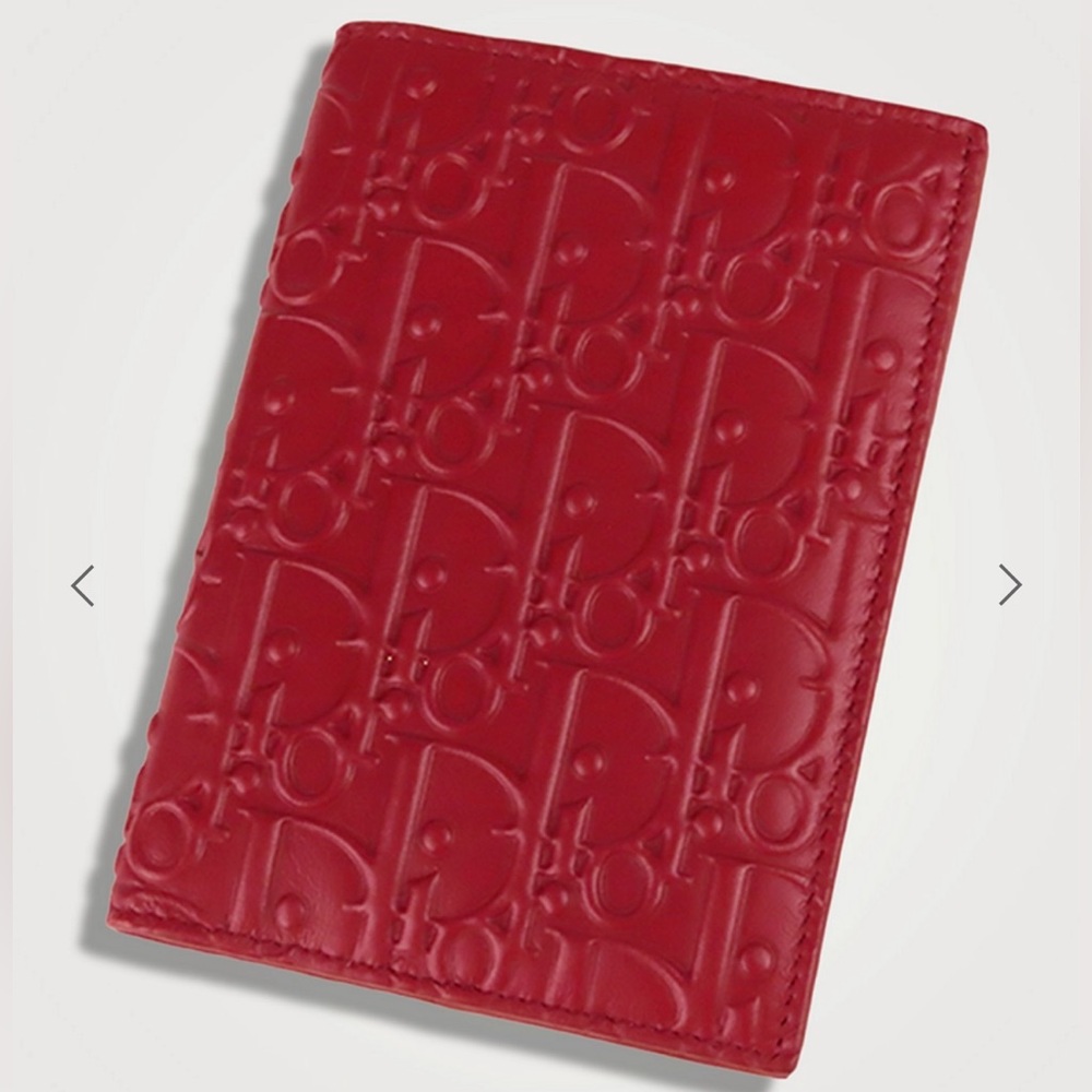 Not For Sale - Dior (Spicy Red) Oblique Leather Passport Cover ❤️